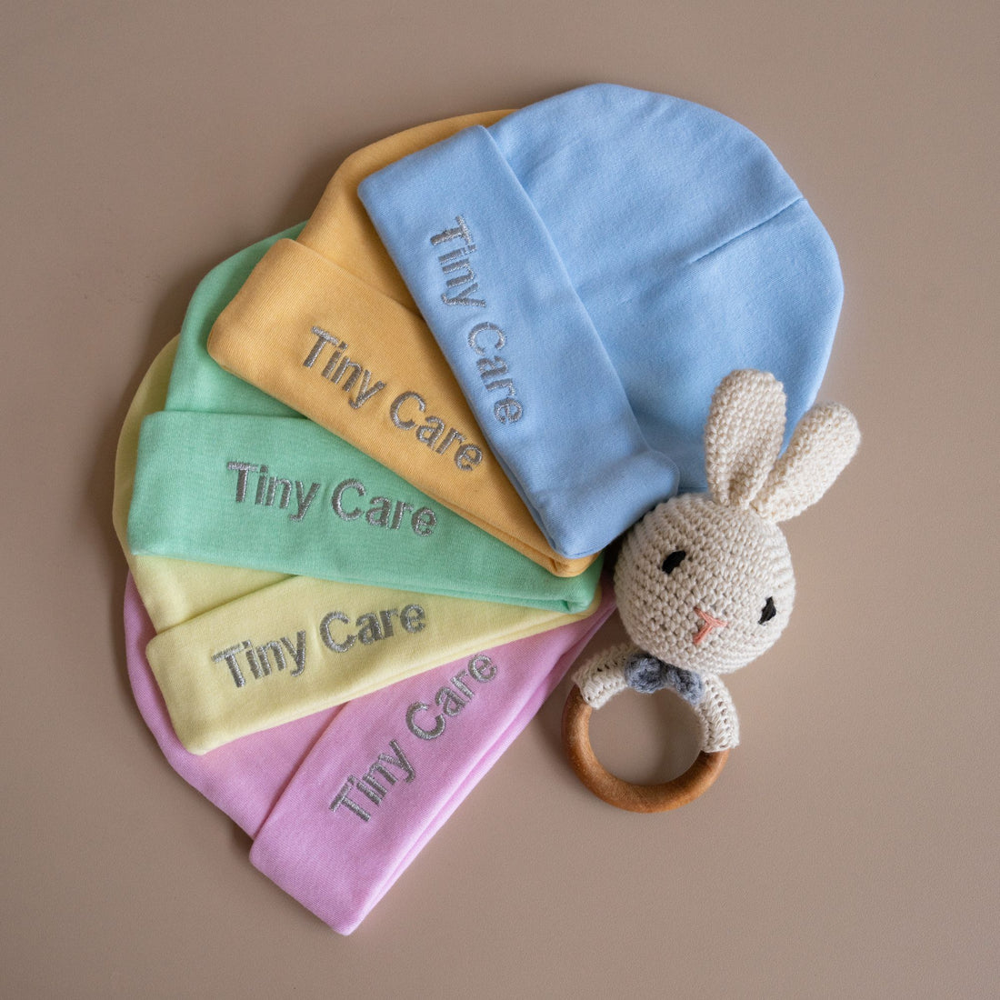 TinyCare Knitted Breathable Cotton Baby Caps
