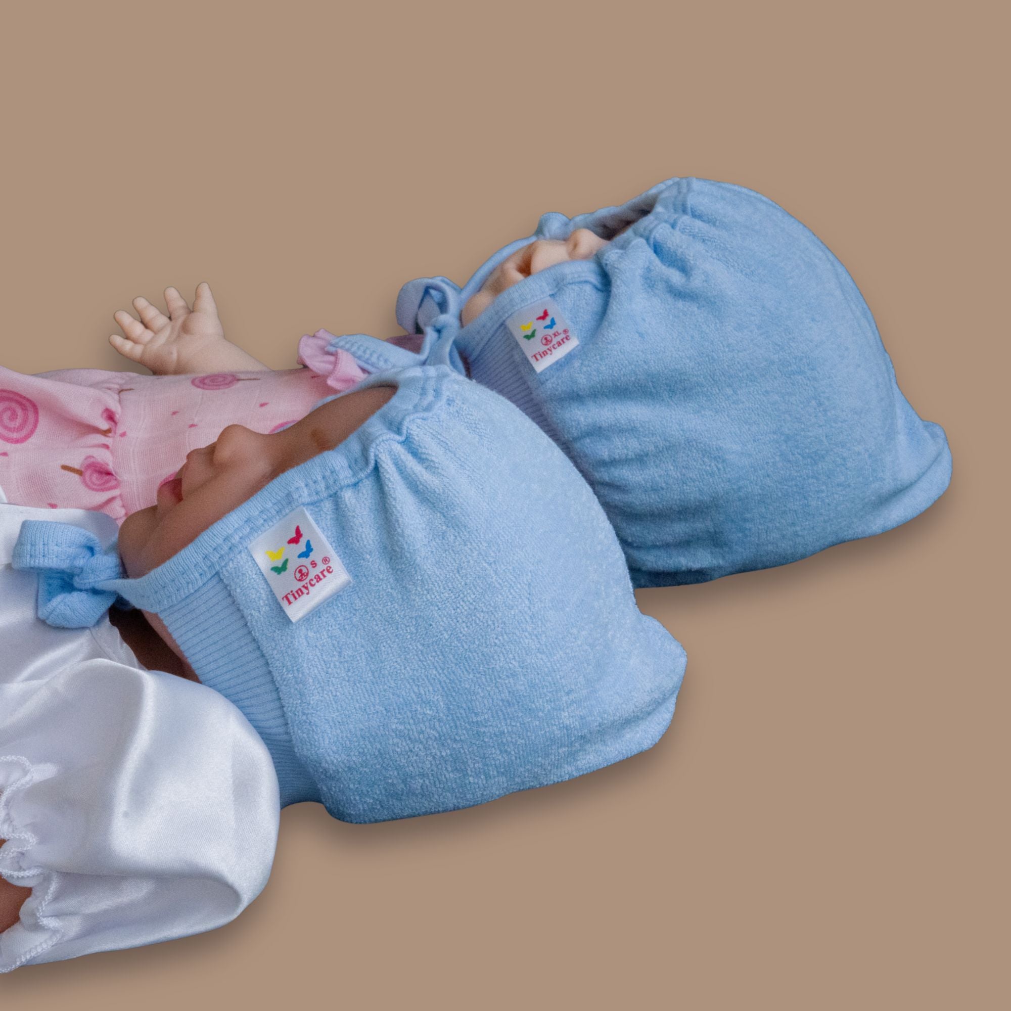 TinyCare Breathable Terry Baby Caps (Pack Of 3)