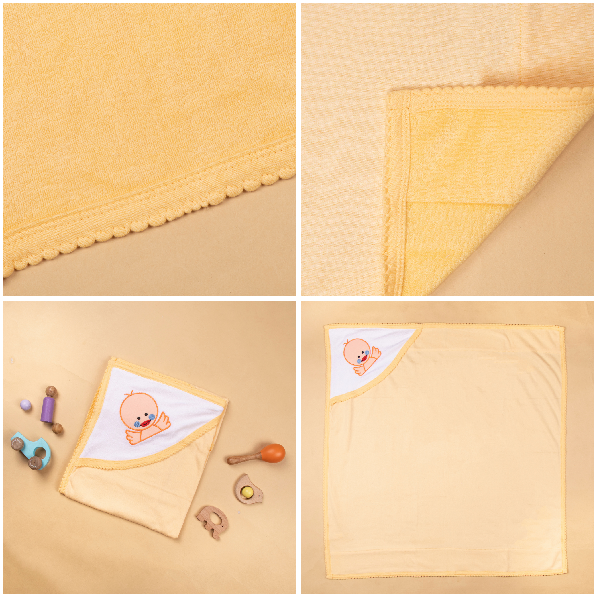 Warm & cozy terry hooded towel