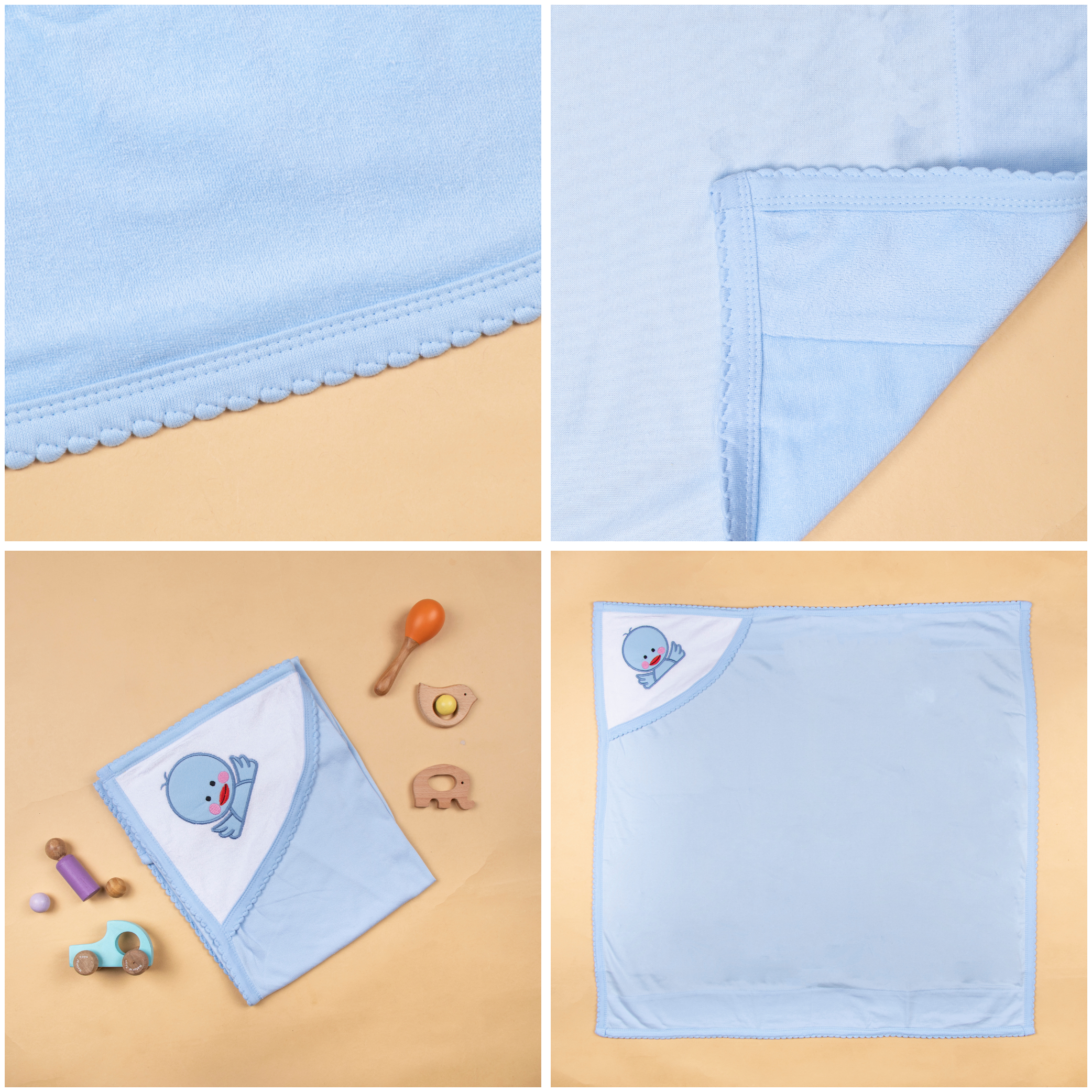 Warm & cozy terry hooded towel