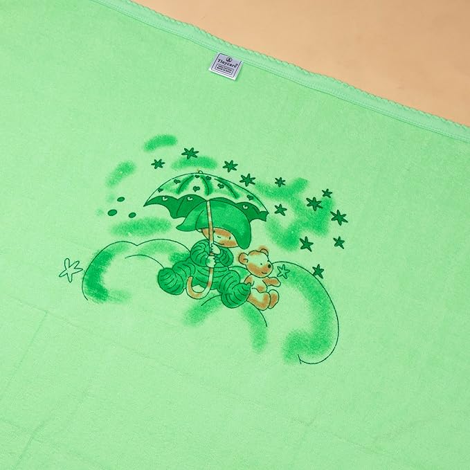 Soft and comfy double terry cloth printed baby towel