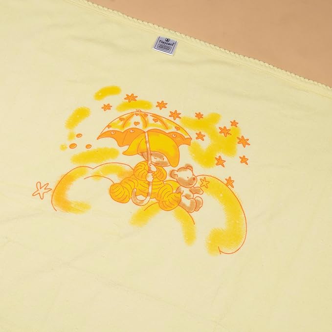 Soft and comfy double terry cloth printed baby towel