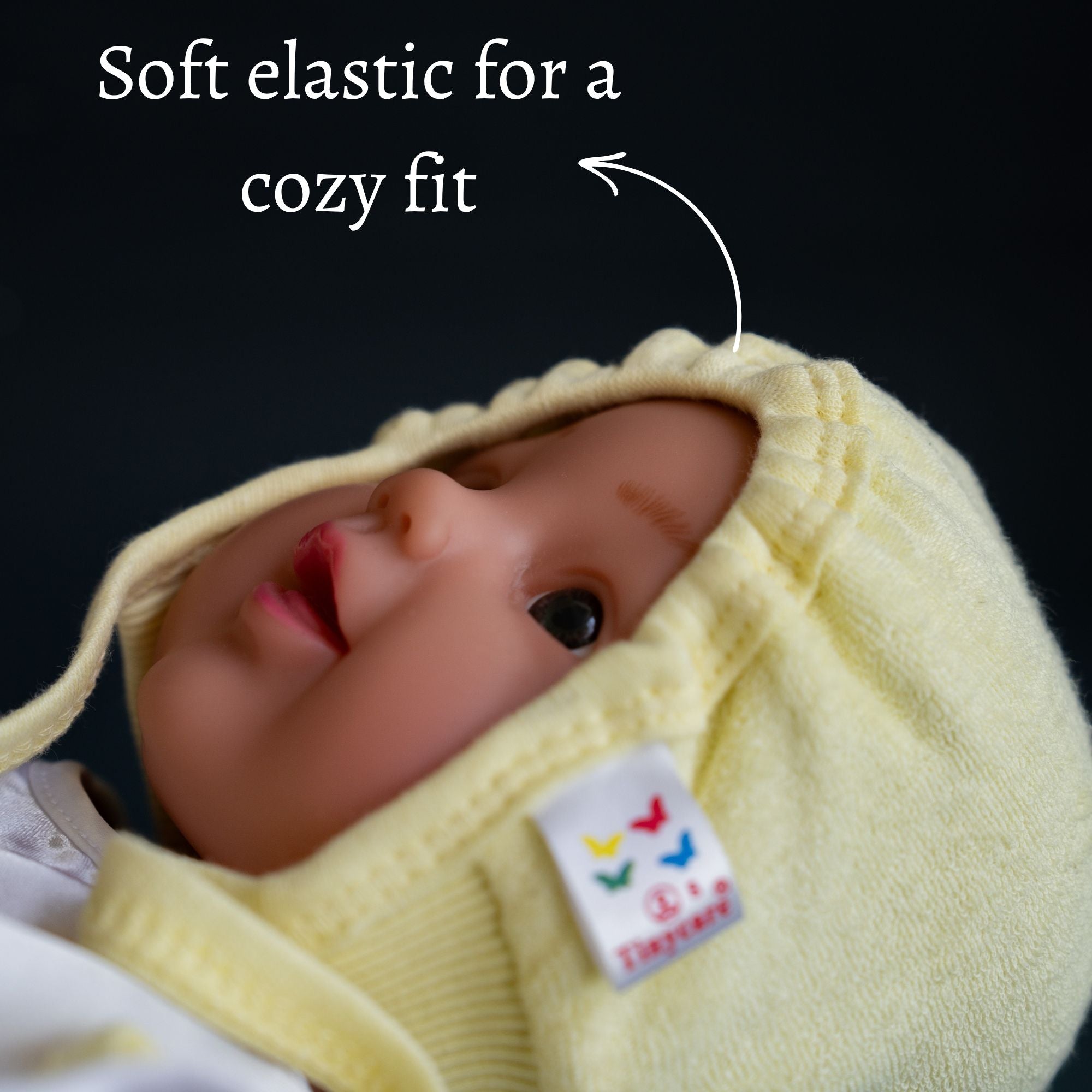 TinyCare Breathable Terry Strawberry Baby Cap (Pack Of 3)
