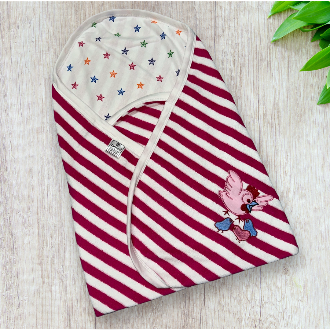 Baby Towel Terry Knitted Stripes