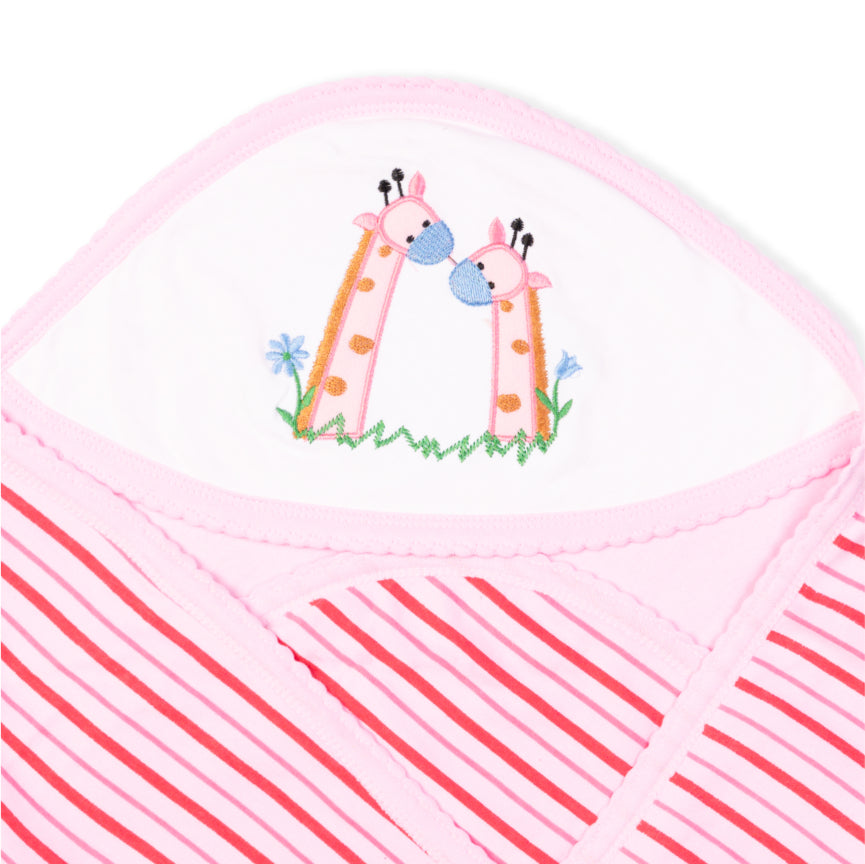 Baby Hooded Towel Interlock Stripes
