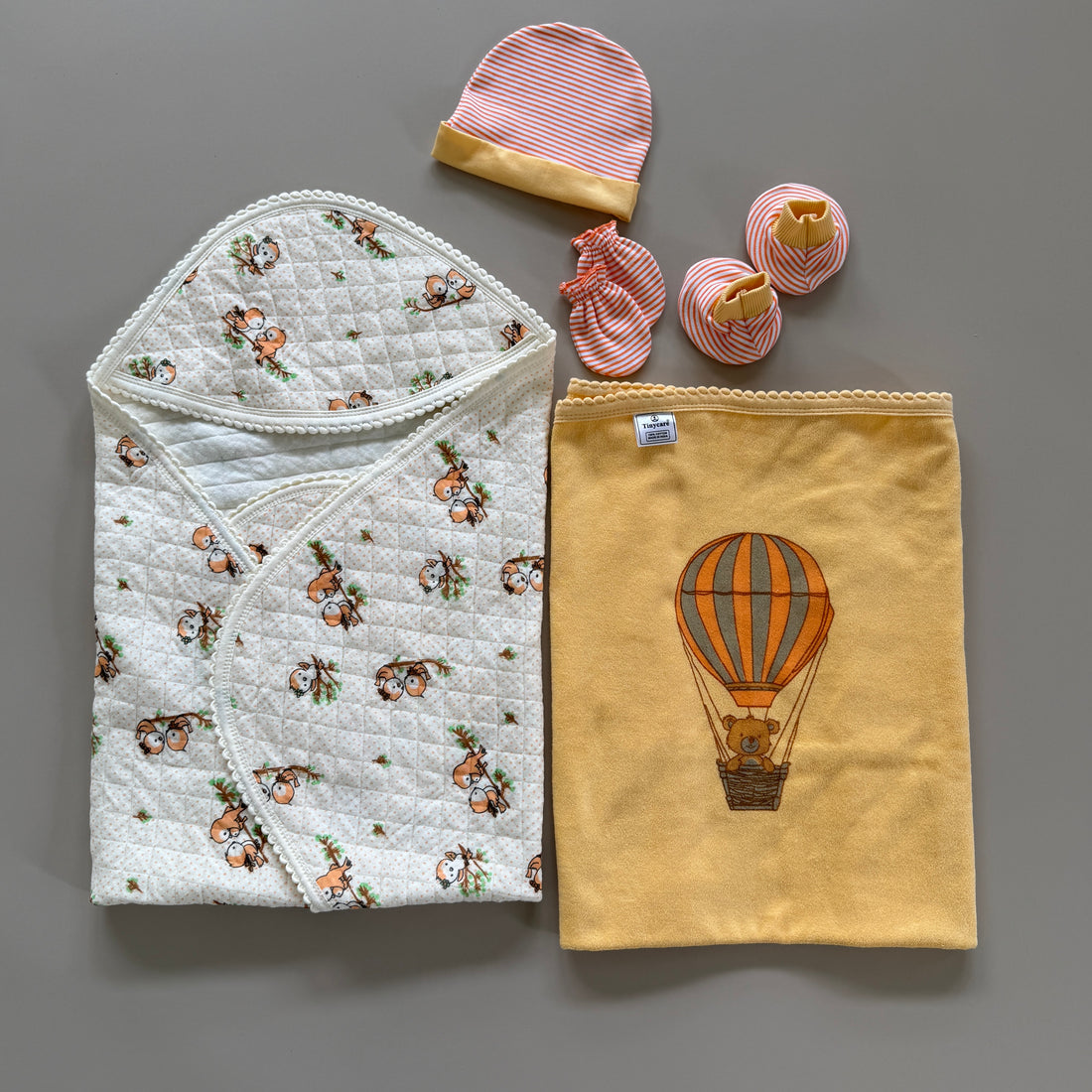 Tinycare Baby Essentials Gift Combo – Softness & Care for Little Ones