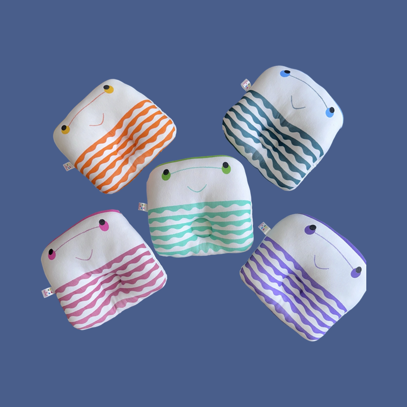 Baby Head-Shaping Pillow pop ( soft knitted fabric )