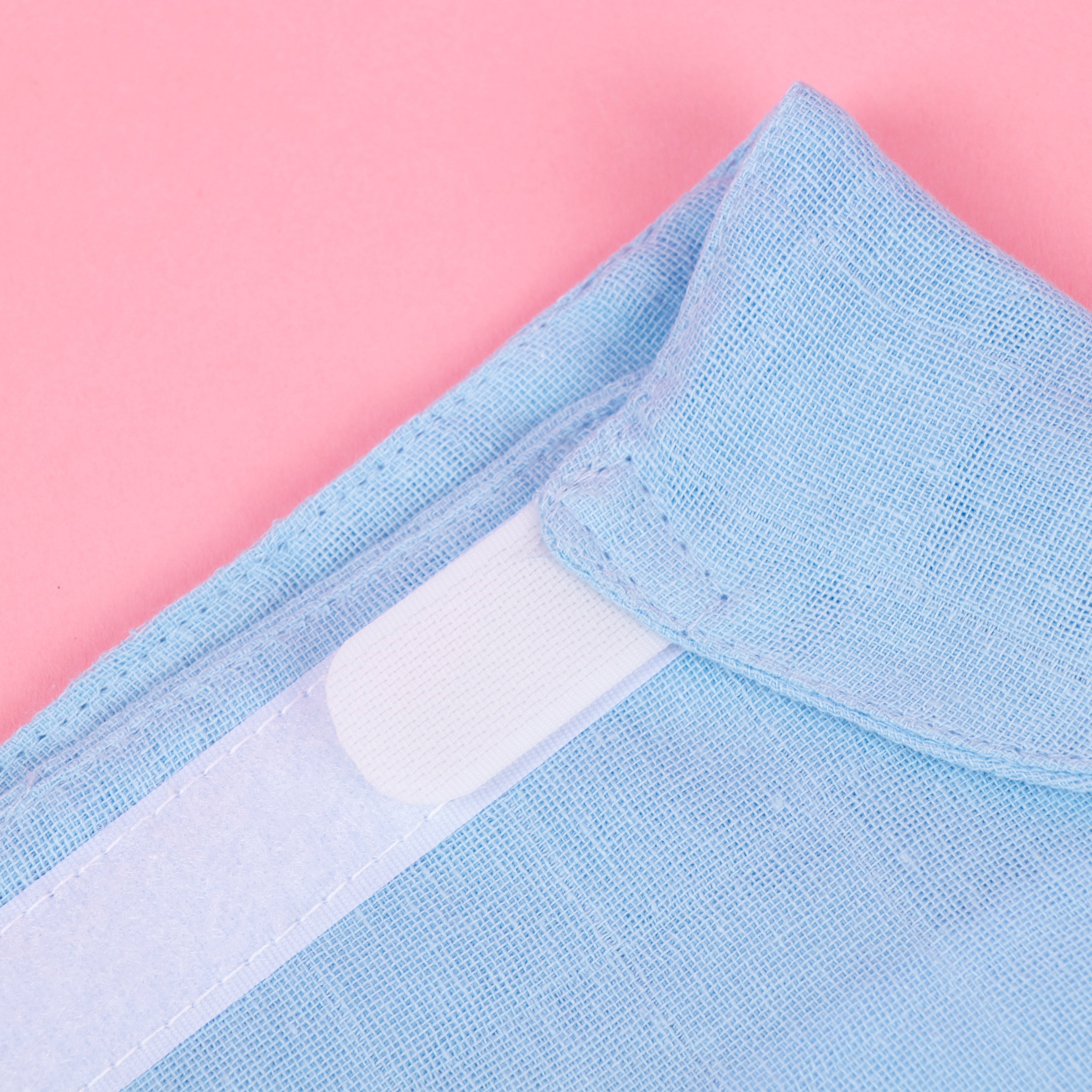 100% Pure Muslin Nappies With Velcro Closure - Pack of 5