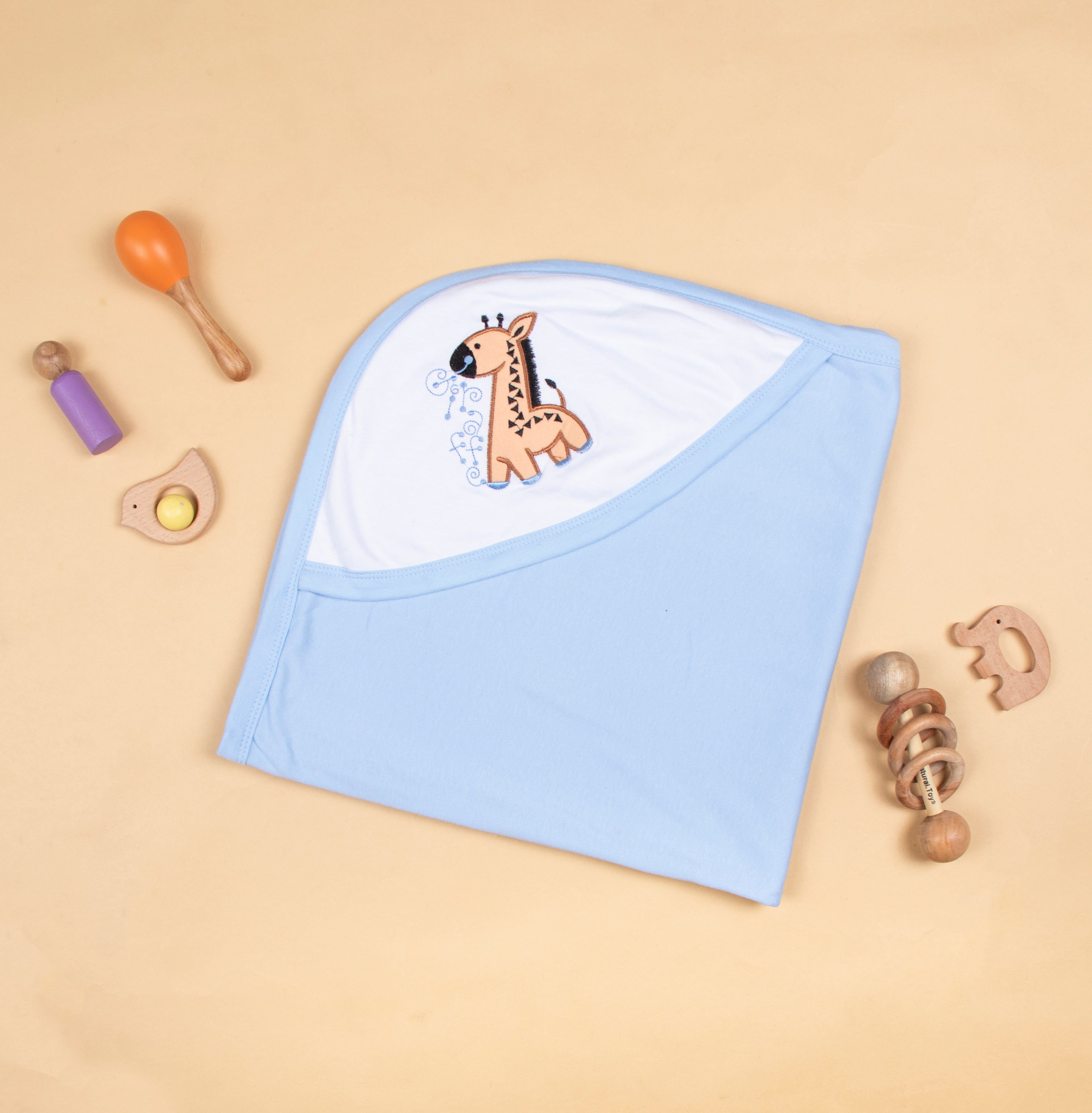 Baby Hooded Towel Terry Polka Dots