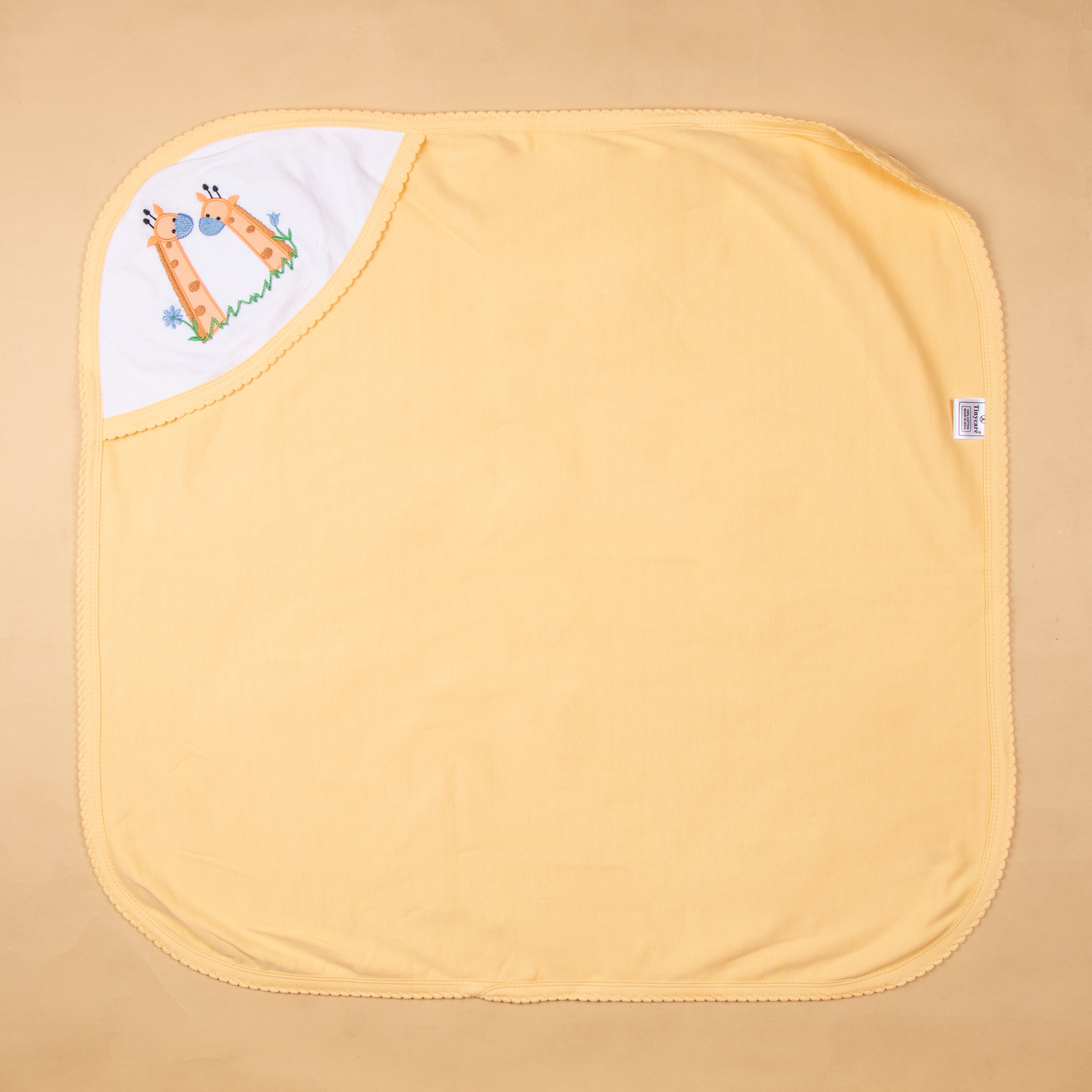 Baby Hooded Towel Interlock Stripes