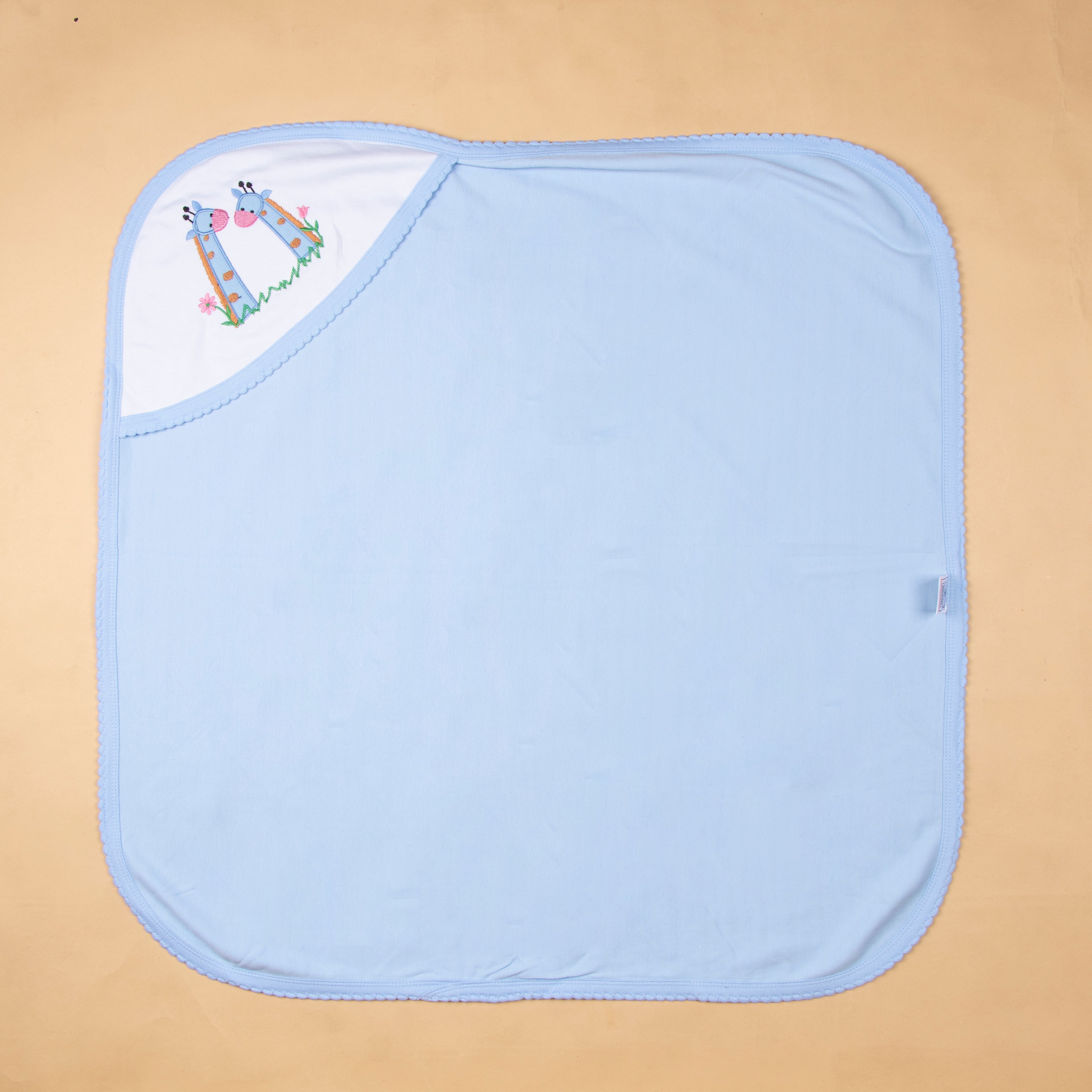 Baby Hooded Towel Interlock Stripes