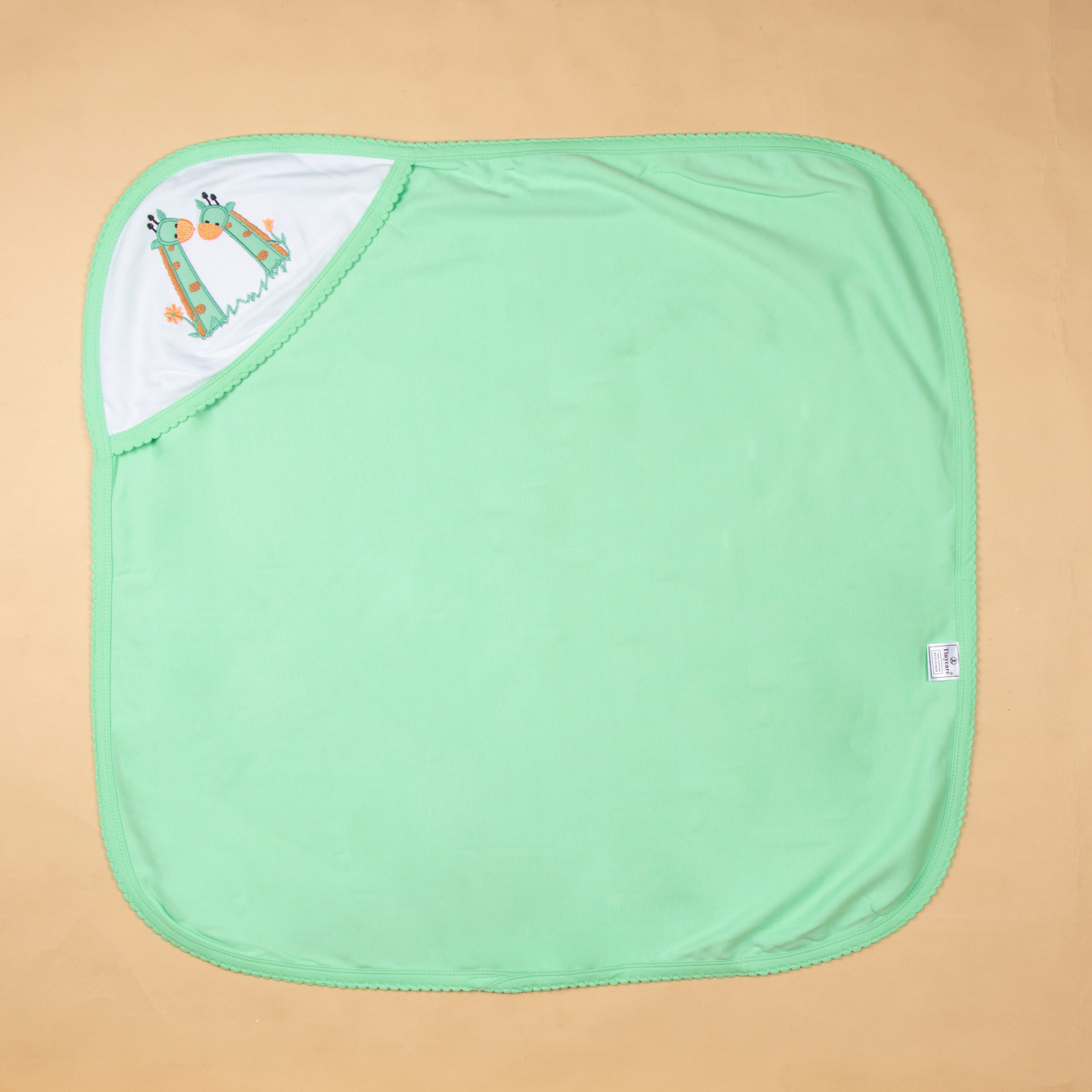 Baby Hooded Towel Interlock Stripes