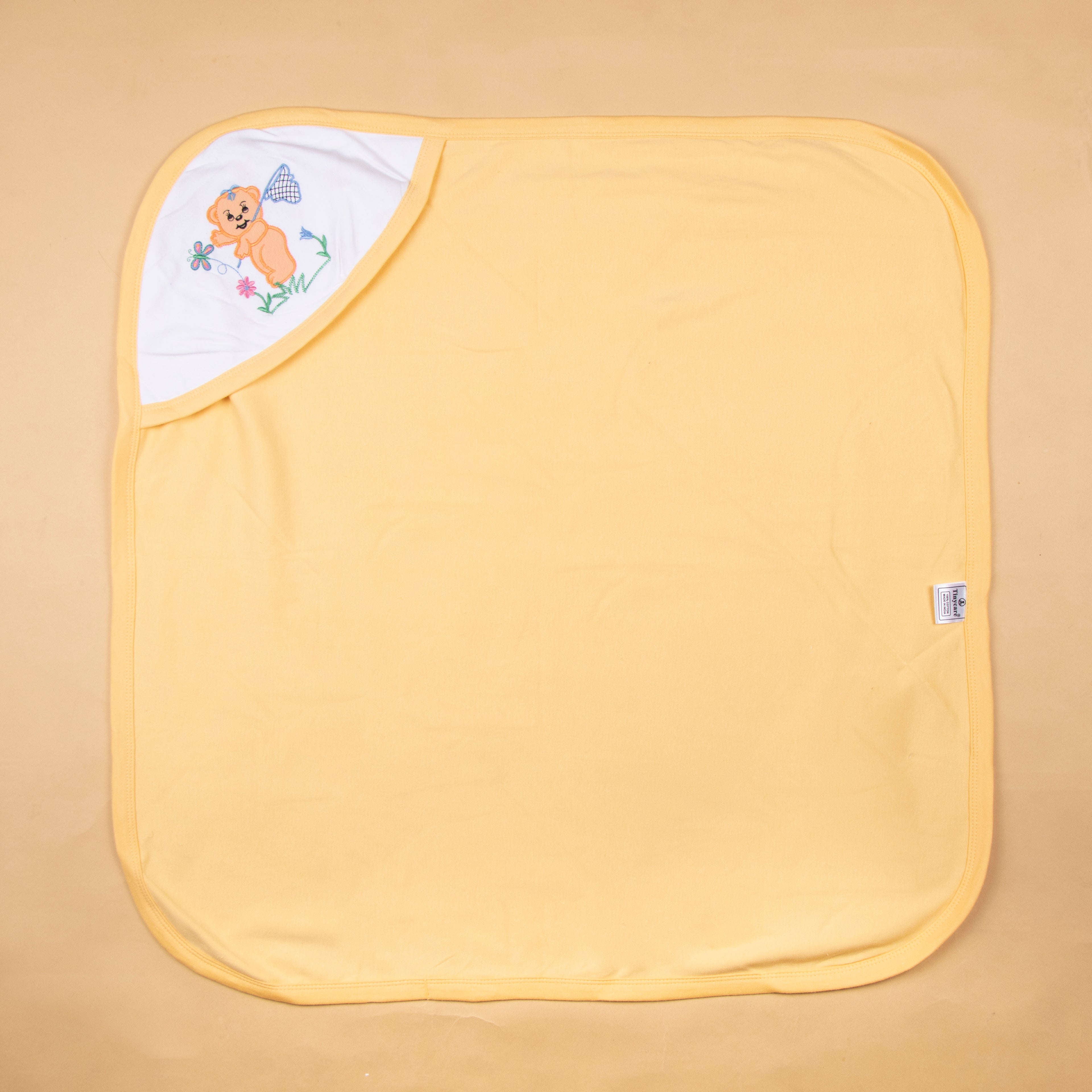 Baby hooded towel terry polka dots