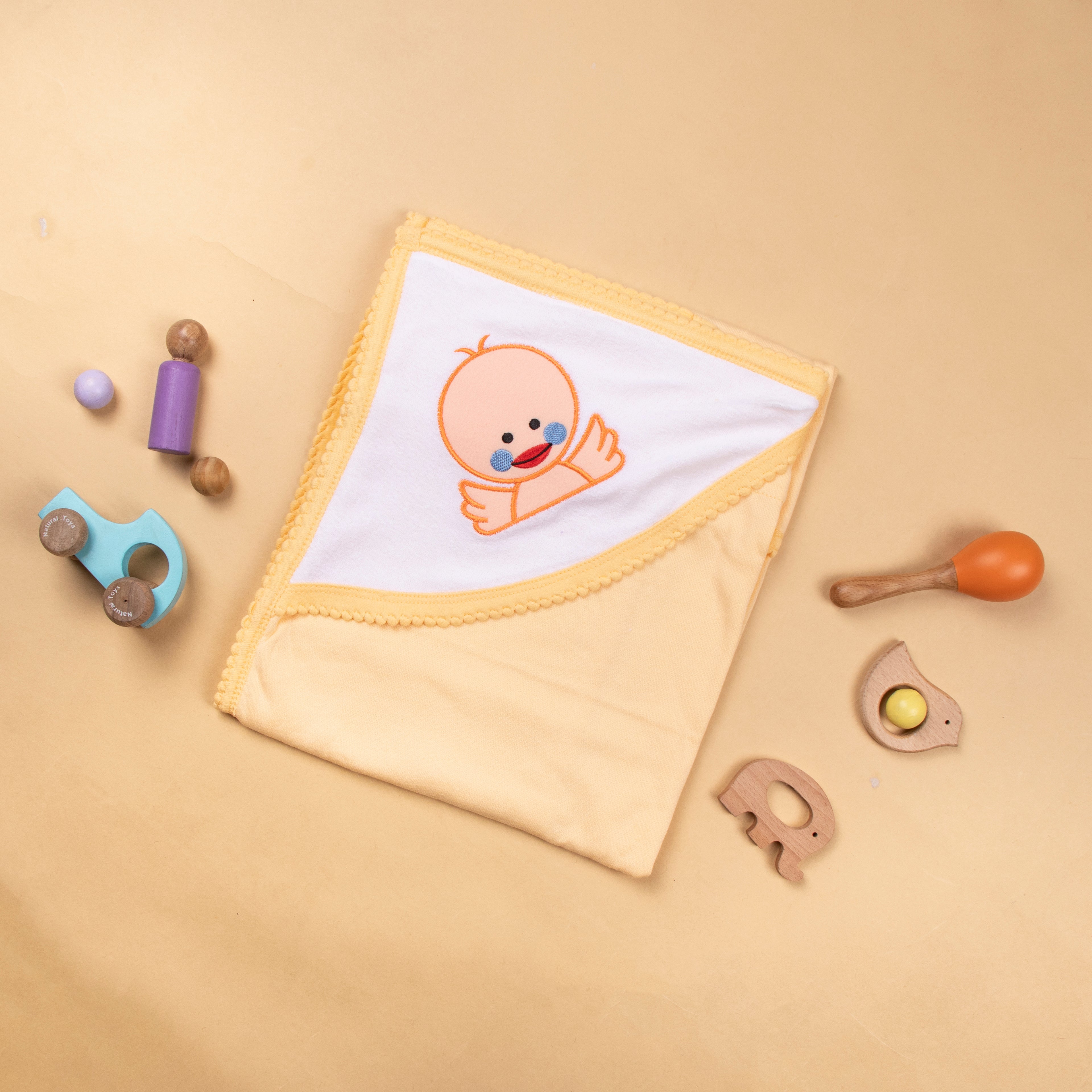 Warm & cozy terry hooded towel