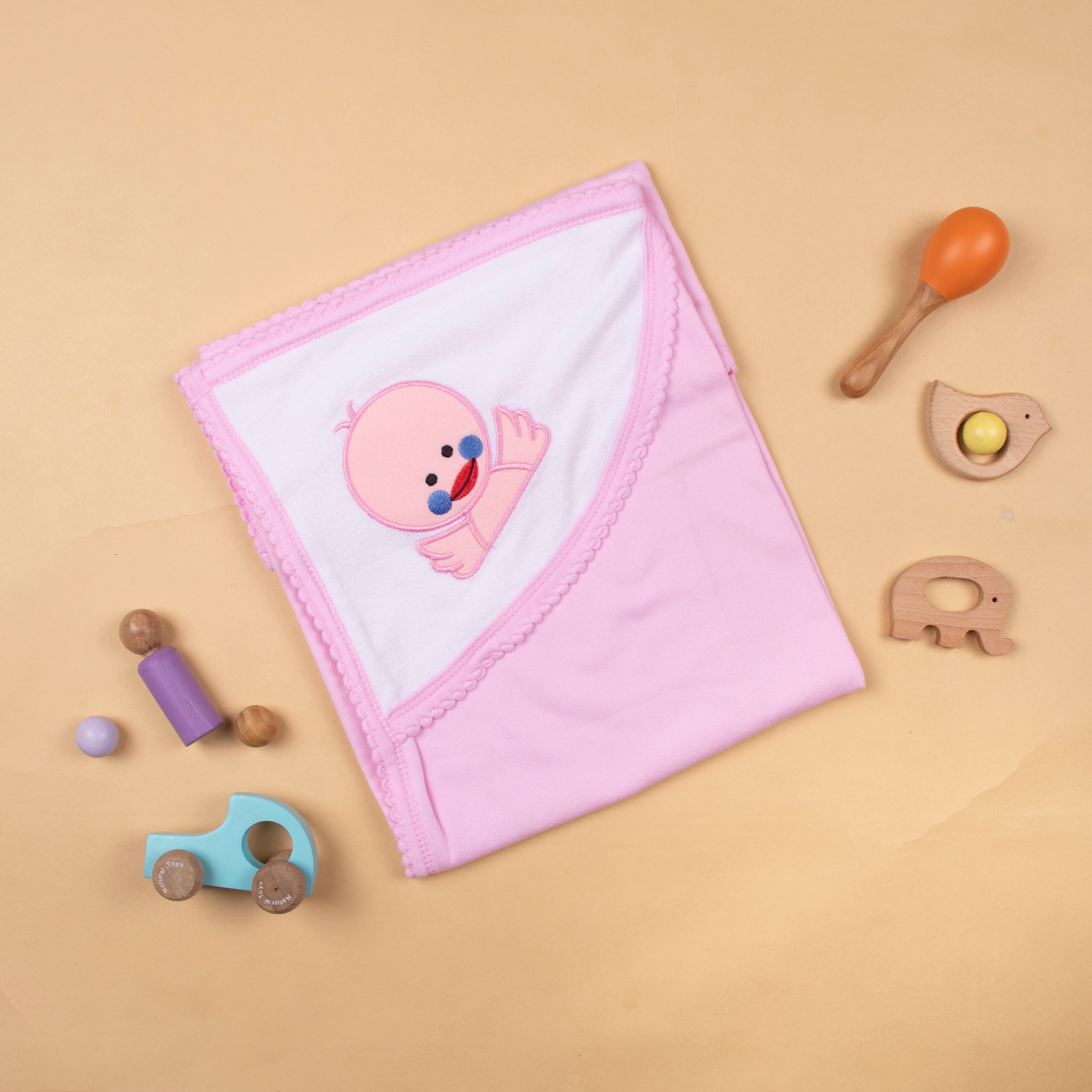 Warm & cozy terry hooded towel
