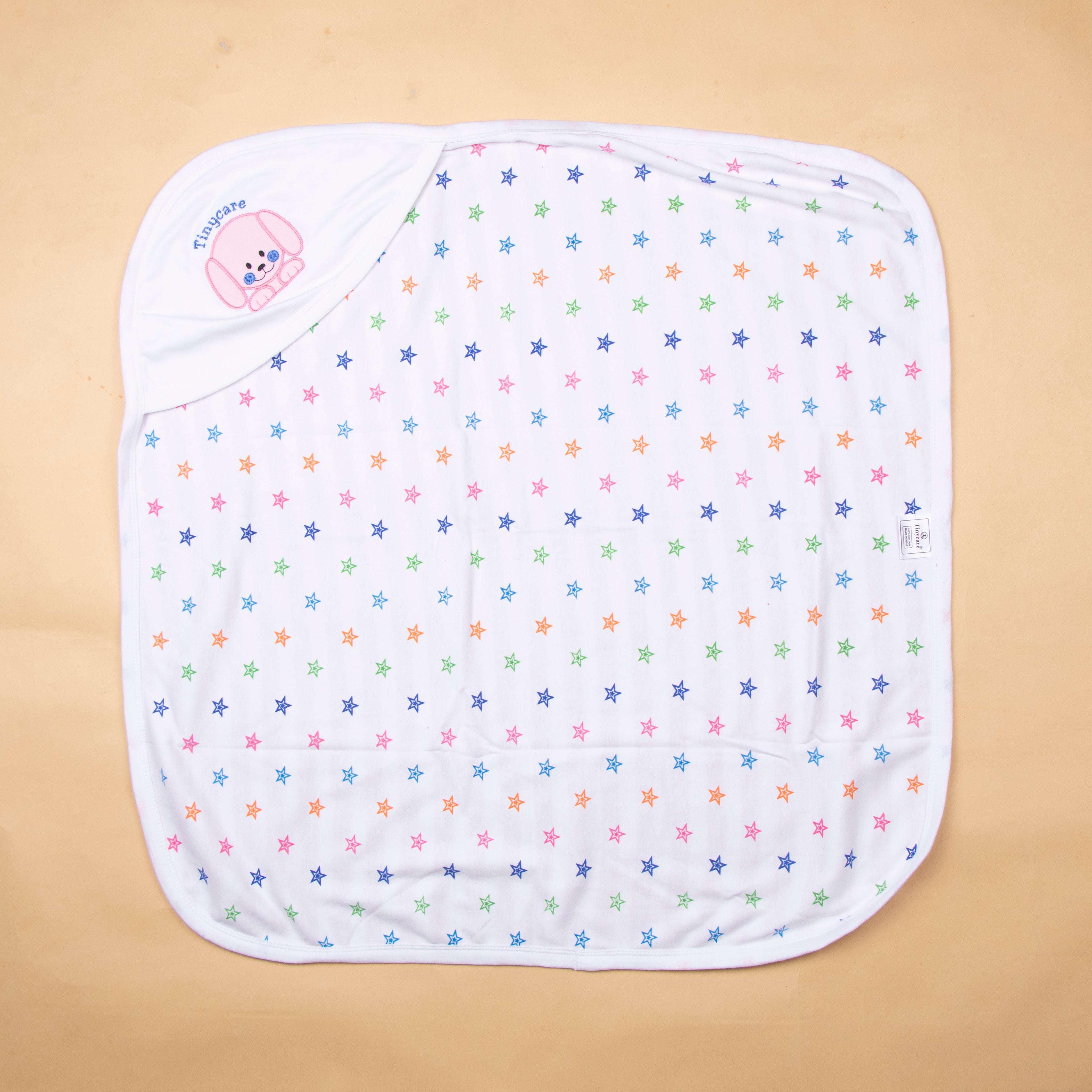 Tinycare Playful Stripes Hooded Baby Towel