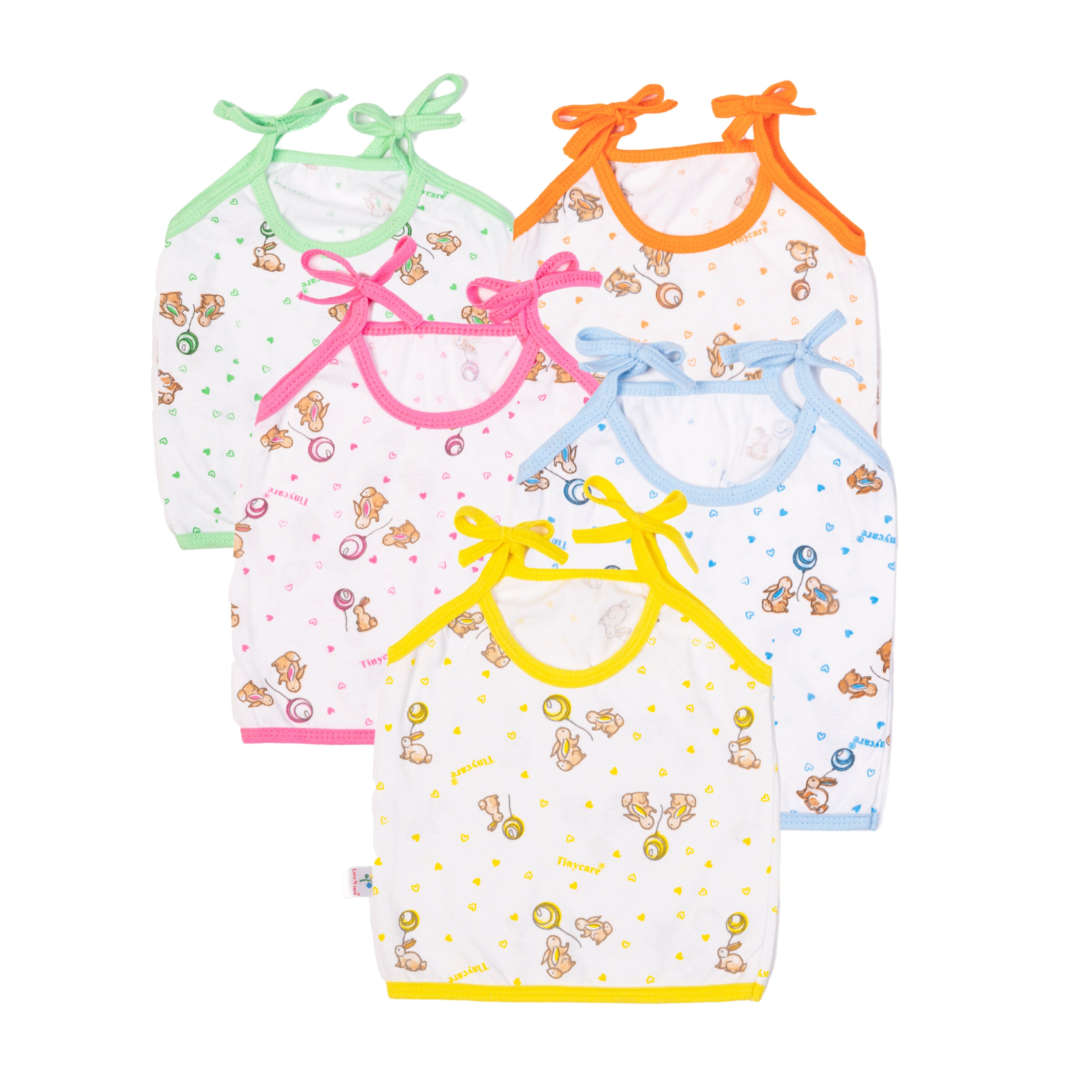 Soft knitted all over print jablas (pack of 5)