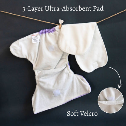 Tinycare Premium Rainbow Smiles Cloth Diaper