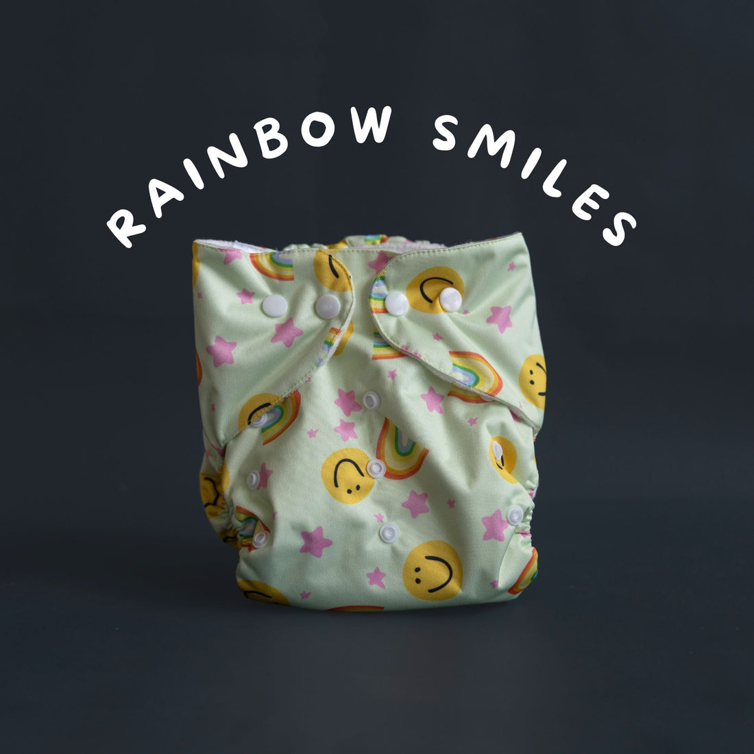 Tinycare Premium Rainbow Smiles Cloth Diaper