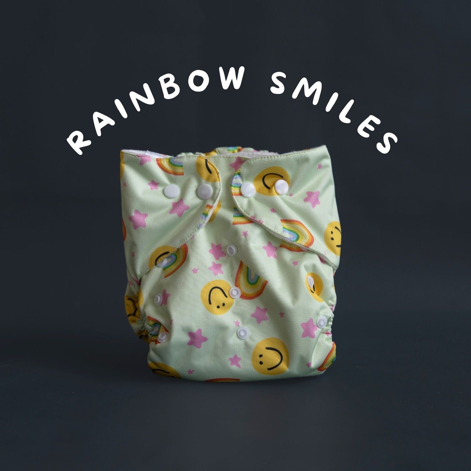 Tinycare Premium Rainbow Smiles Cloth Diaper