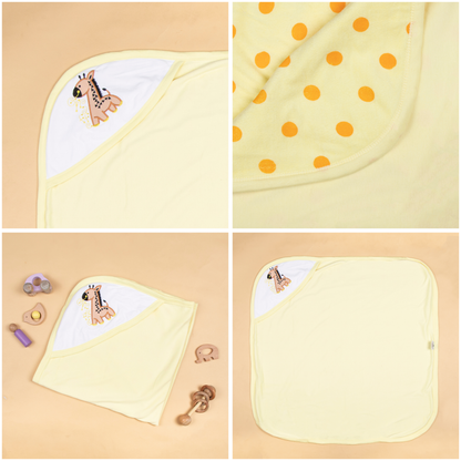 Baby Hooded Towel Terry Polka Dots