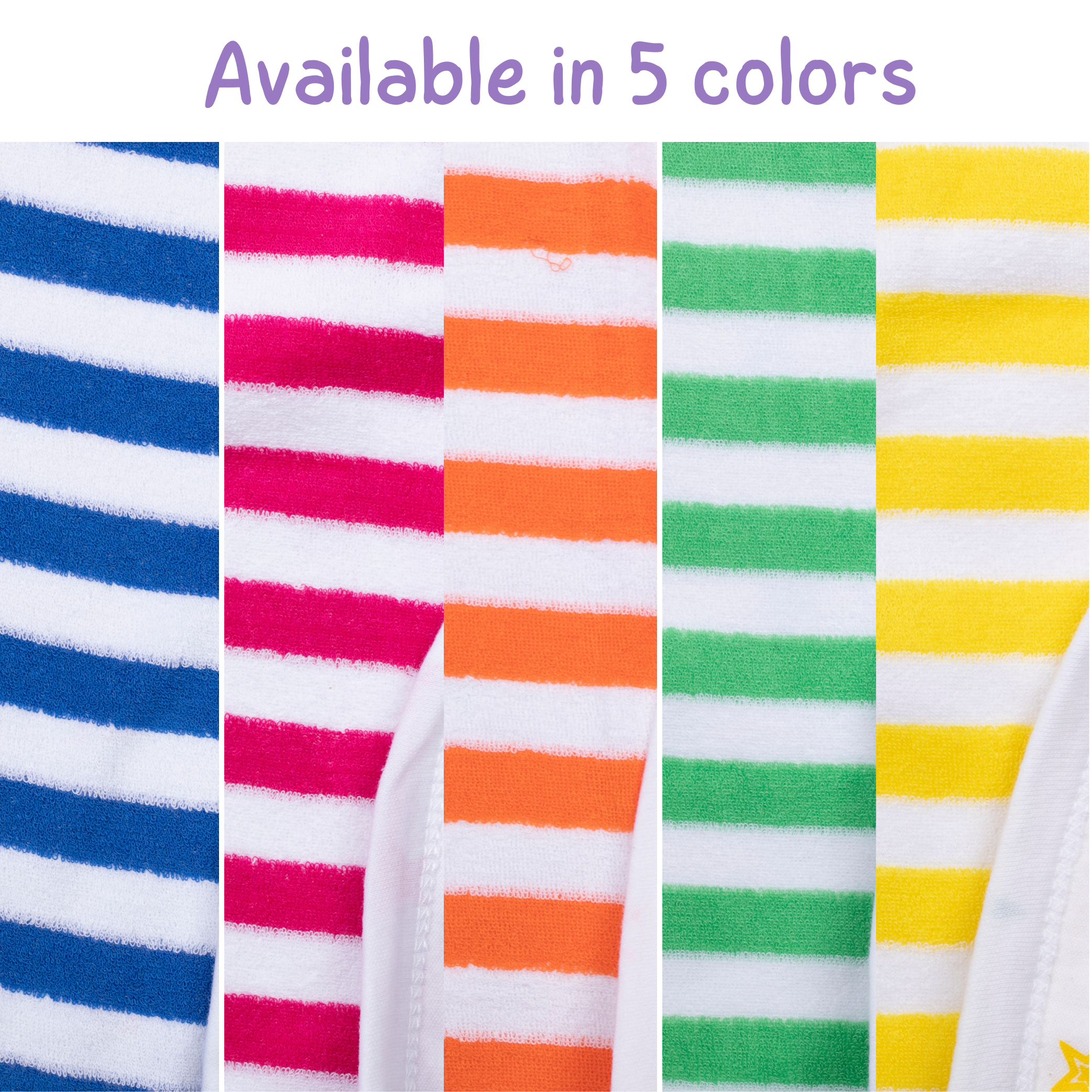 Baby Towel Terry Knitted Stripes