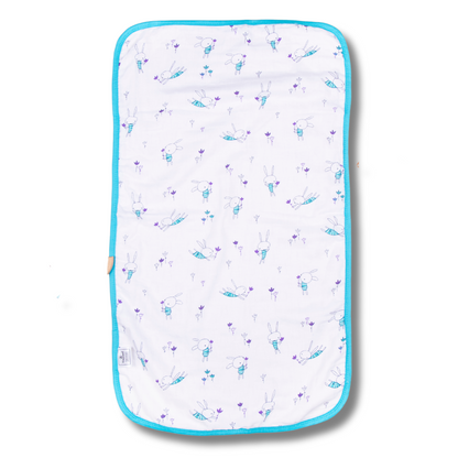 Baby Towel Muslin White Printed