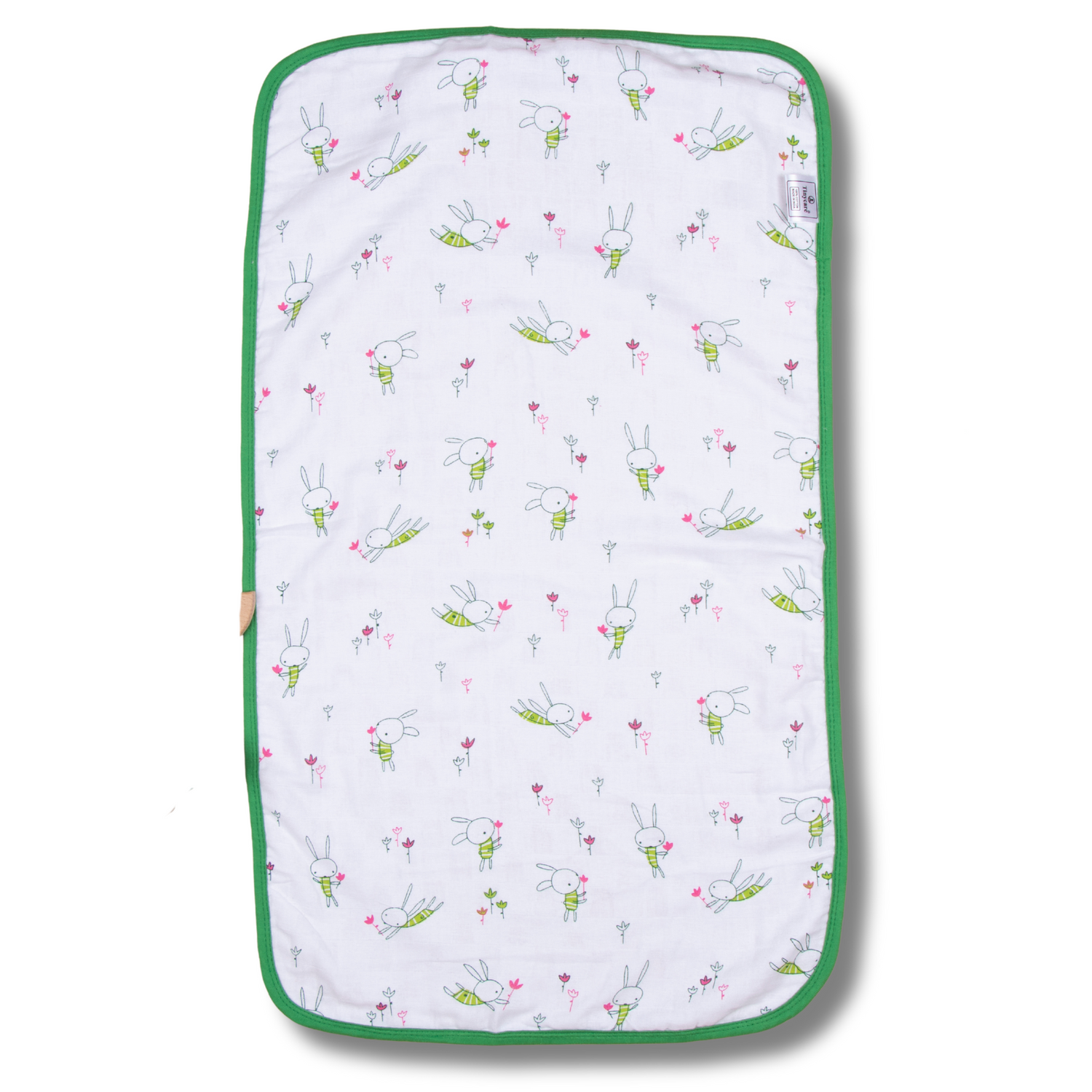 Baby Towel Muslin White Printed