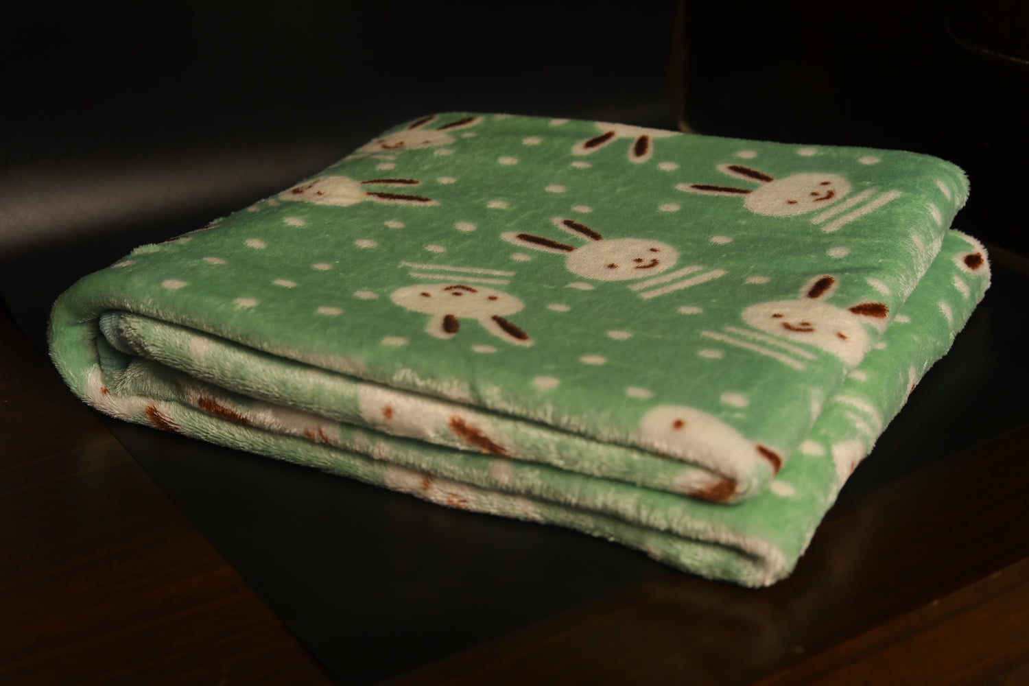 Soft teddy print blankets for babies