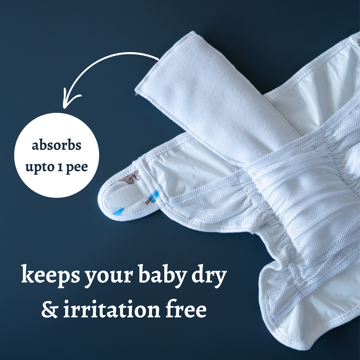 Tinycare Premium Leakproof with quick dry pad Nappy