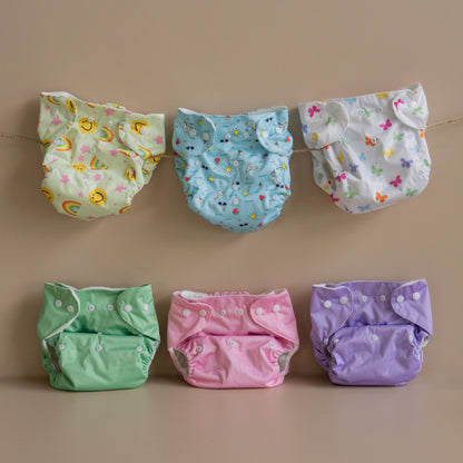 Tinycare Premium Rainbow Smiles Cloth Diaper