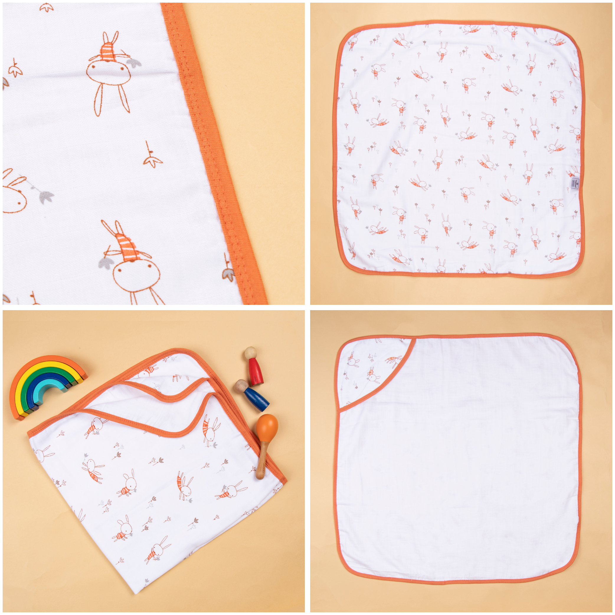 Baby Hooded Towel Muslin