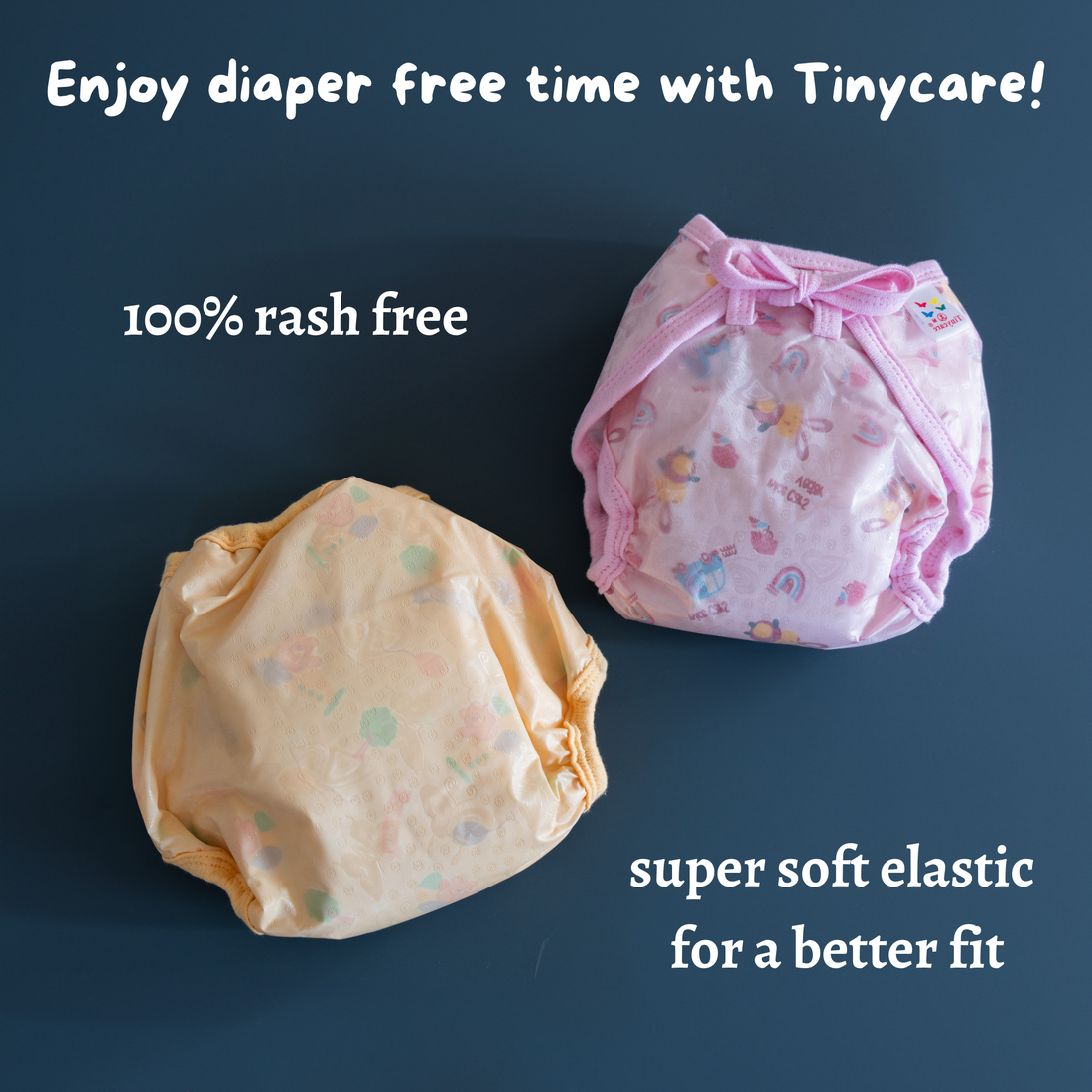 Tinycare Premium Super Soft Leakproof Muslin Cloth Diaper ( Pack of 5)