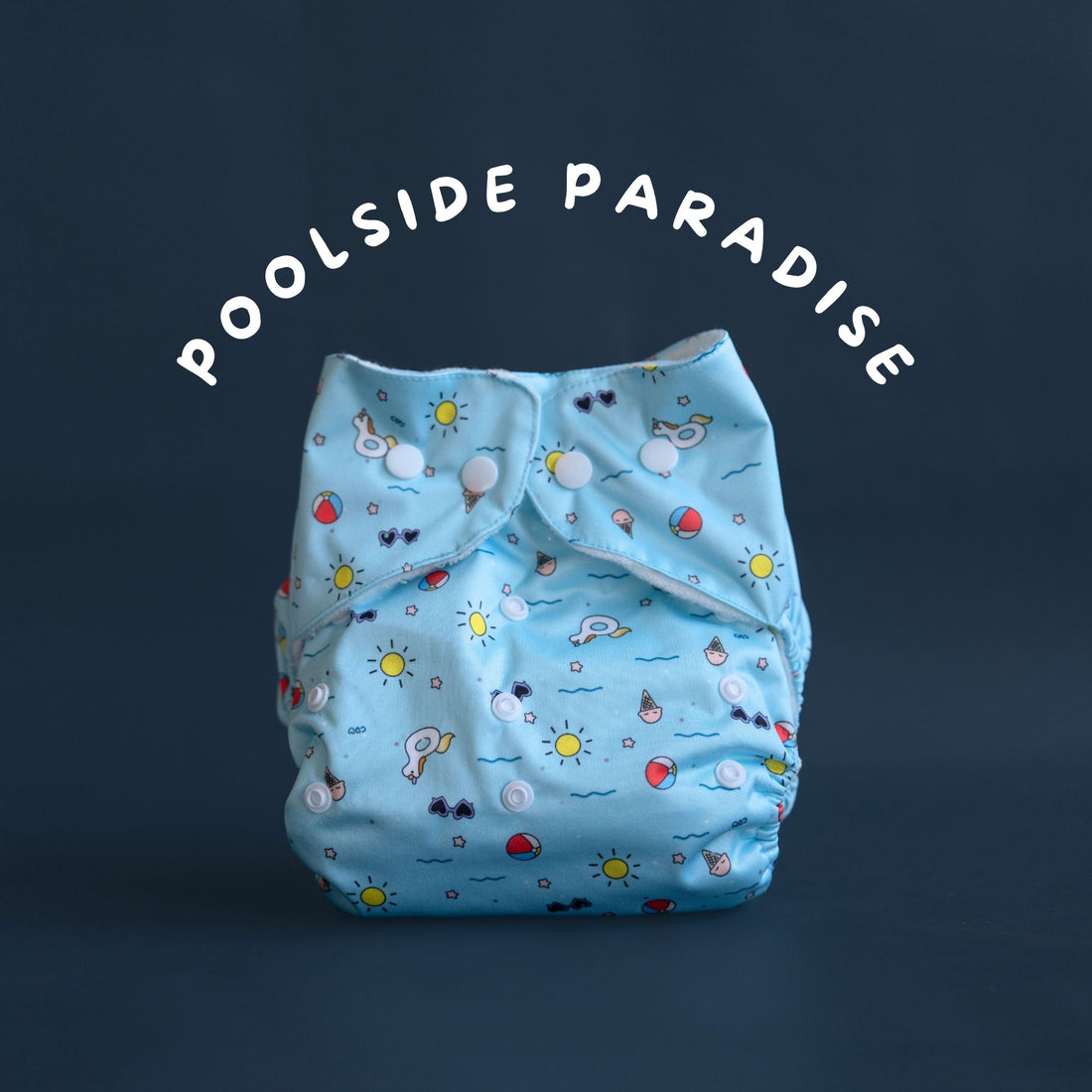 Tinycare Premium Poolside Paradise Cloth Diaper