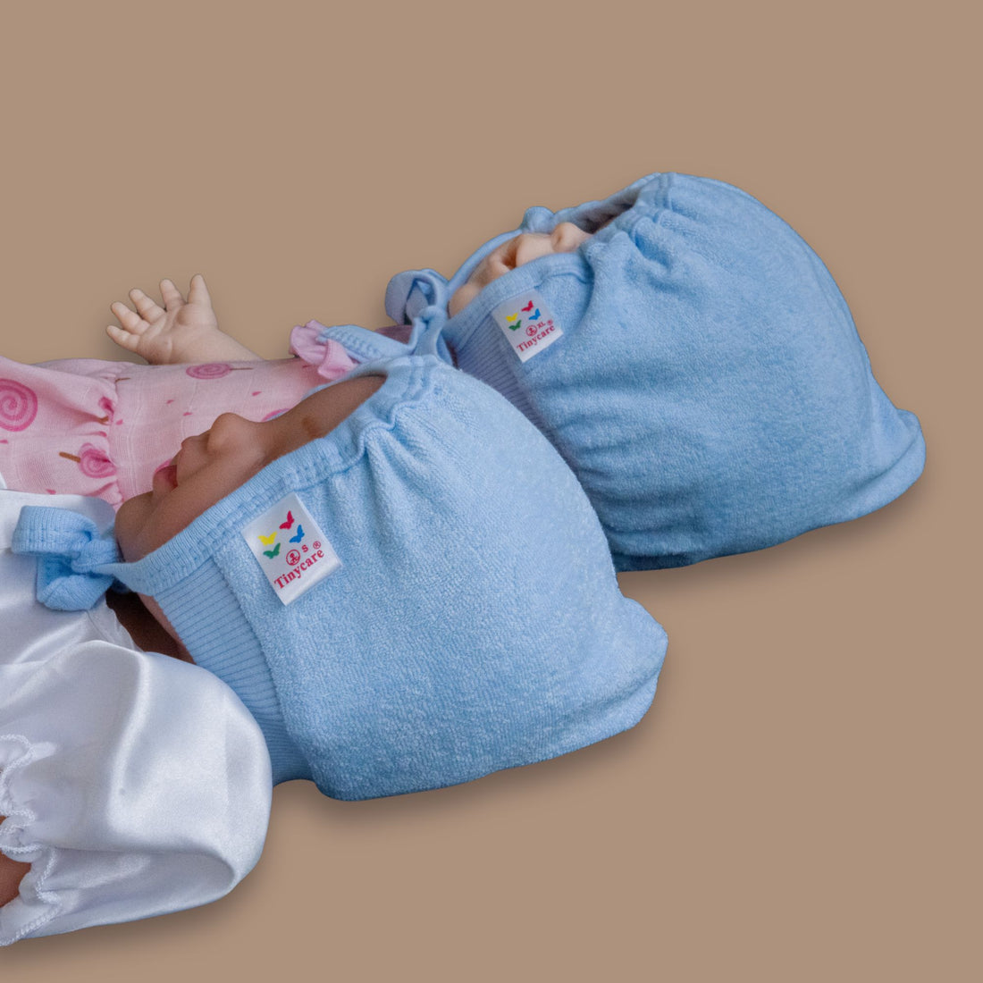 TinyCare Breathable Terry Baby Caps (Pack Of 3)
