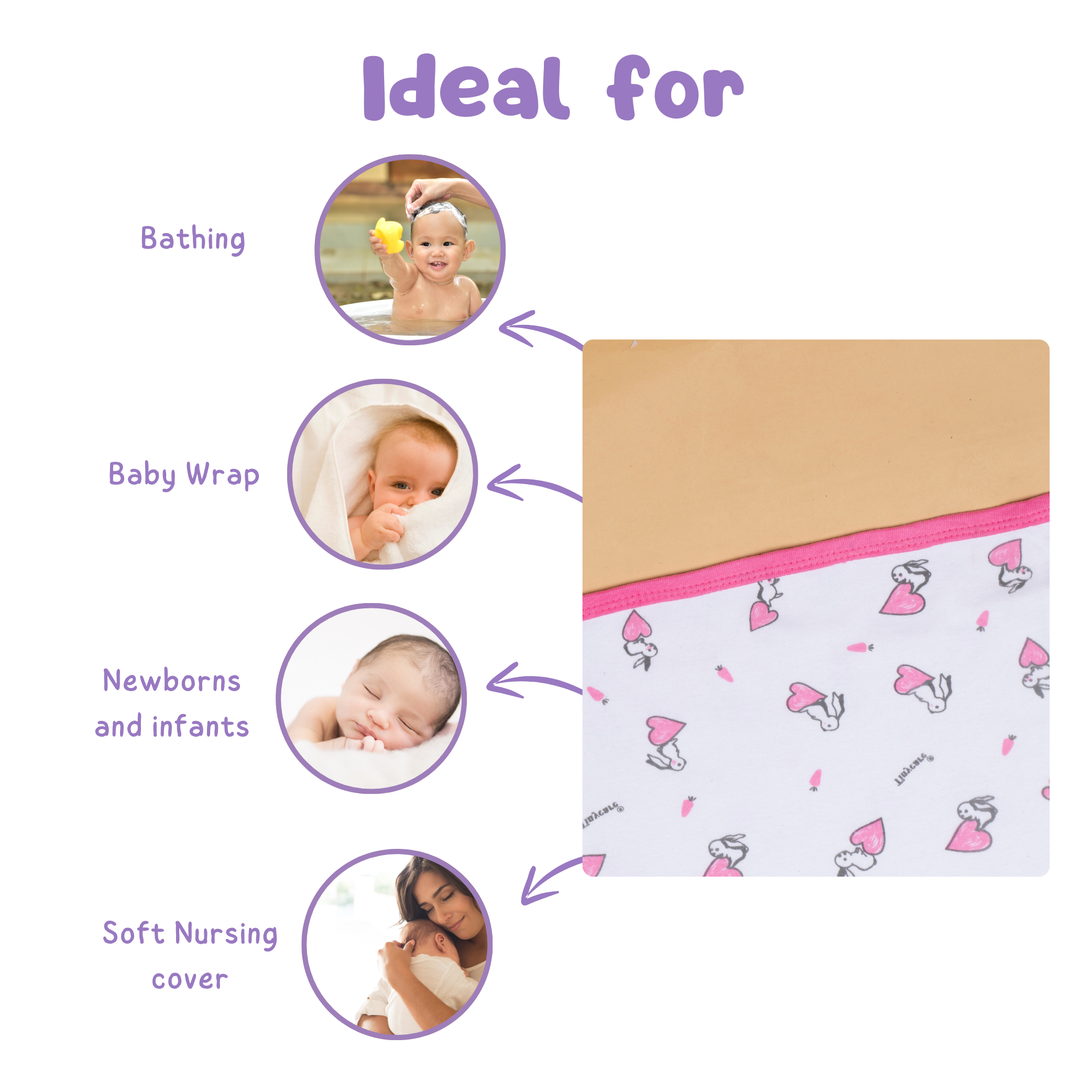 Baby Towel Interlock (Double )