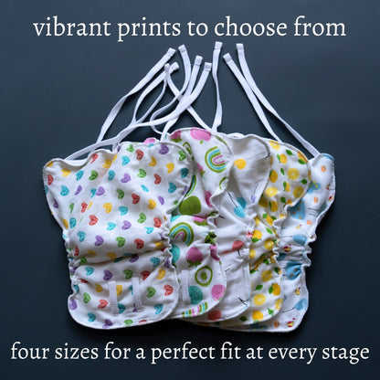 Tinycare Premium High Absorbent swift dry Muslin Nappy (Pack of 3)