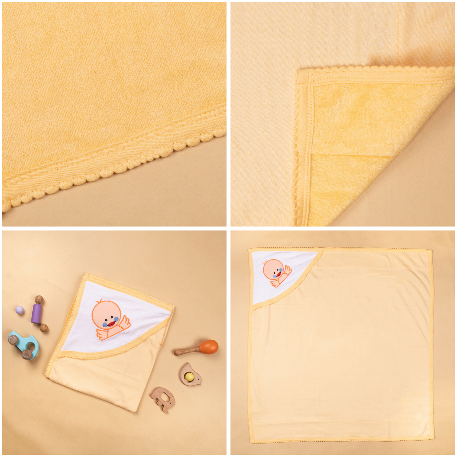 Warm &amp; cozy terry hooded towel