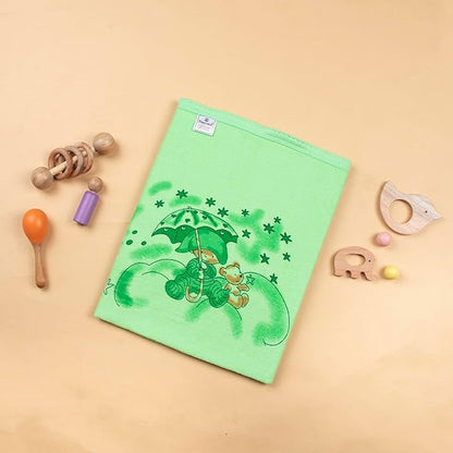 Soft and comfy double terry cloth printed baby towel