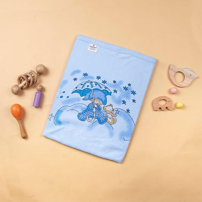 Soft and comfy double terry cloth printed baby towel