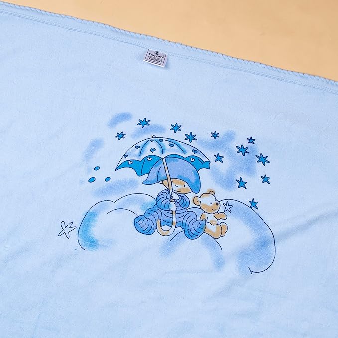 Soft and comfy double terry cloth printed baby towel