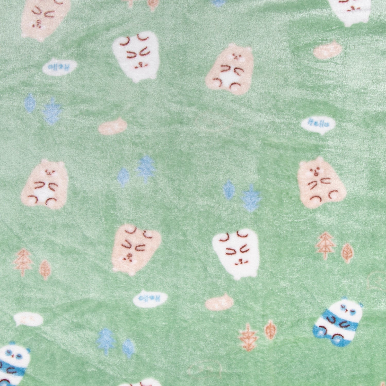 Soft teddy print blankets for babies