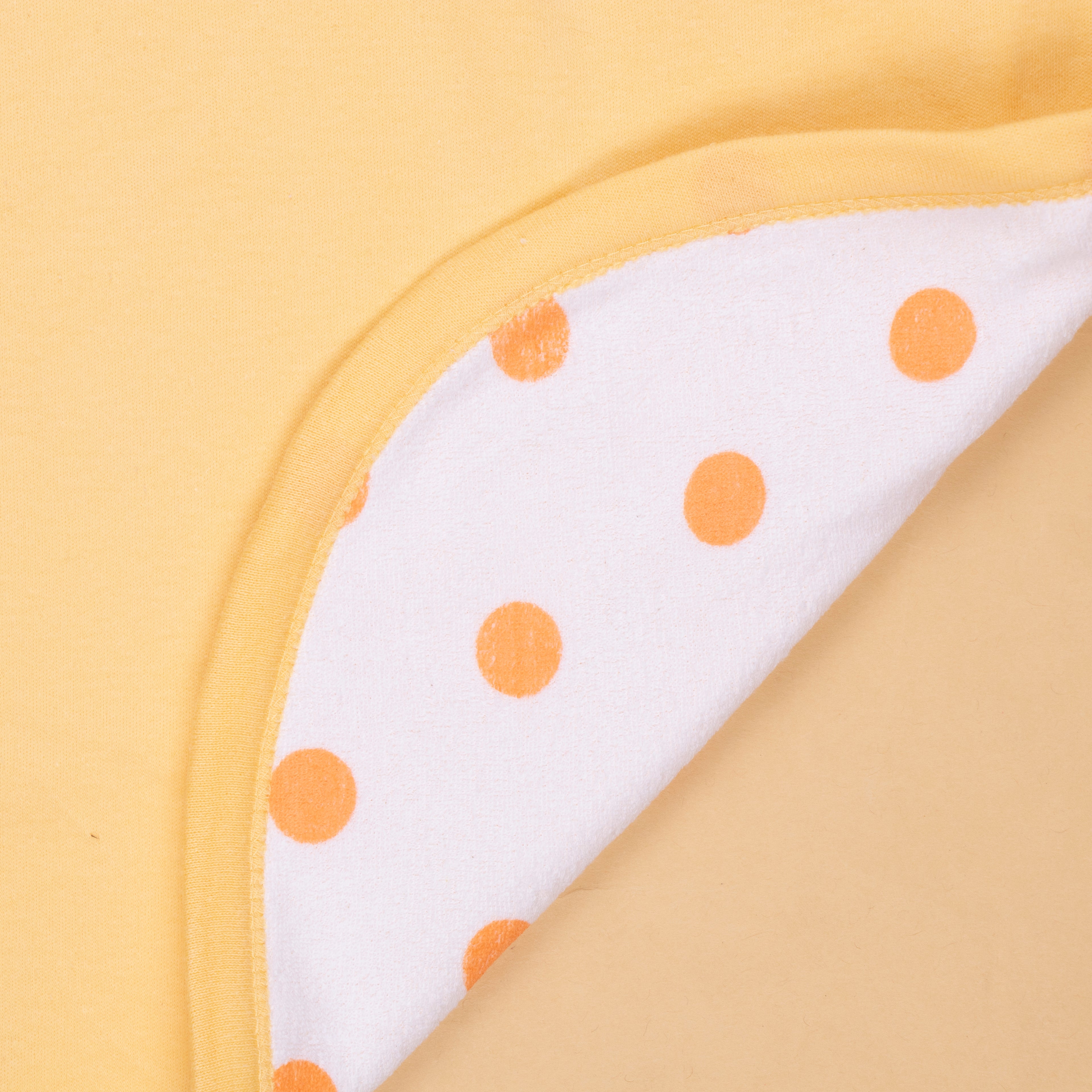 Baby hooded towel terry polka dots