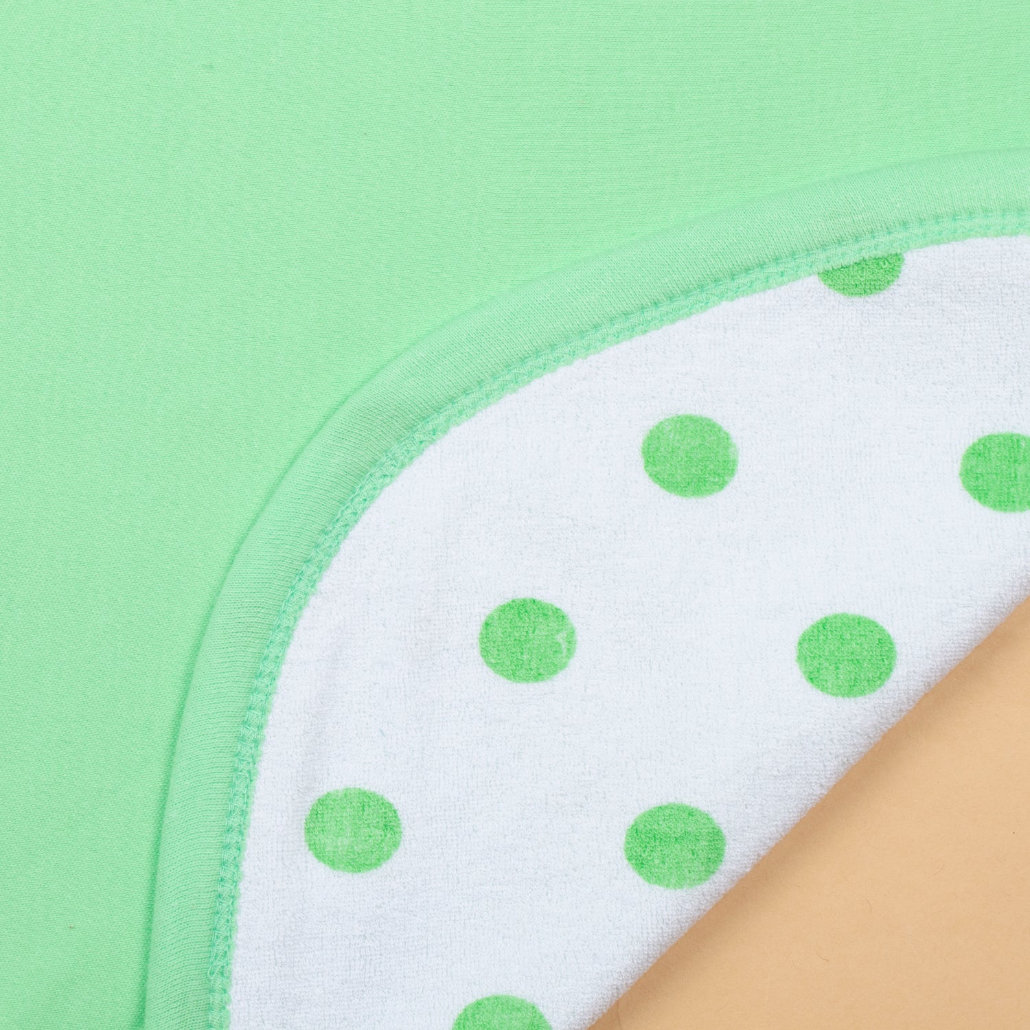 Baby hooded towel terry polka dots