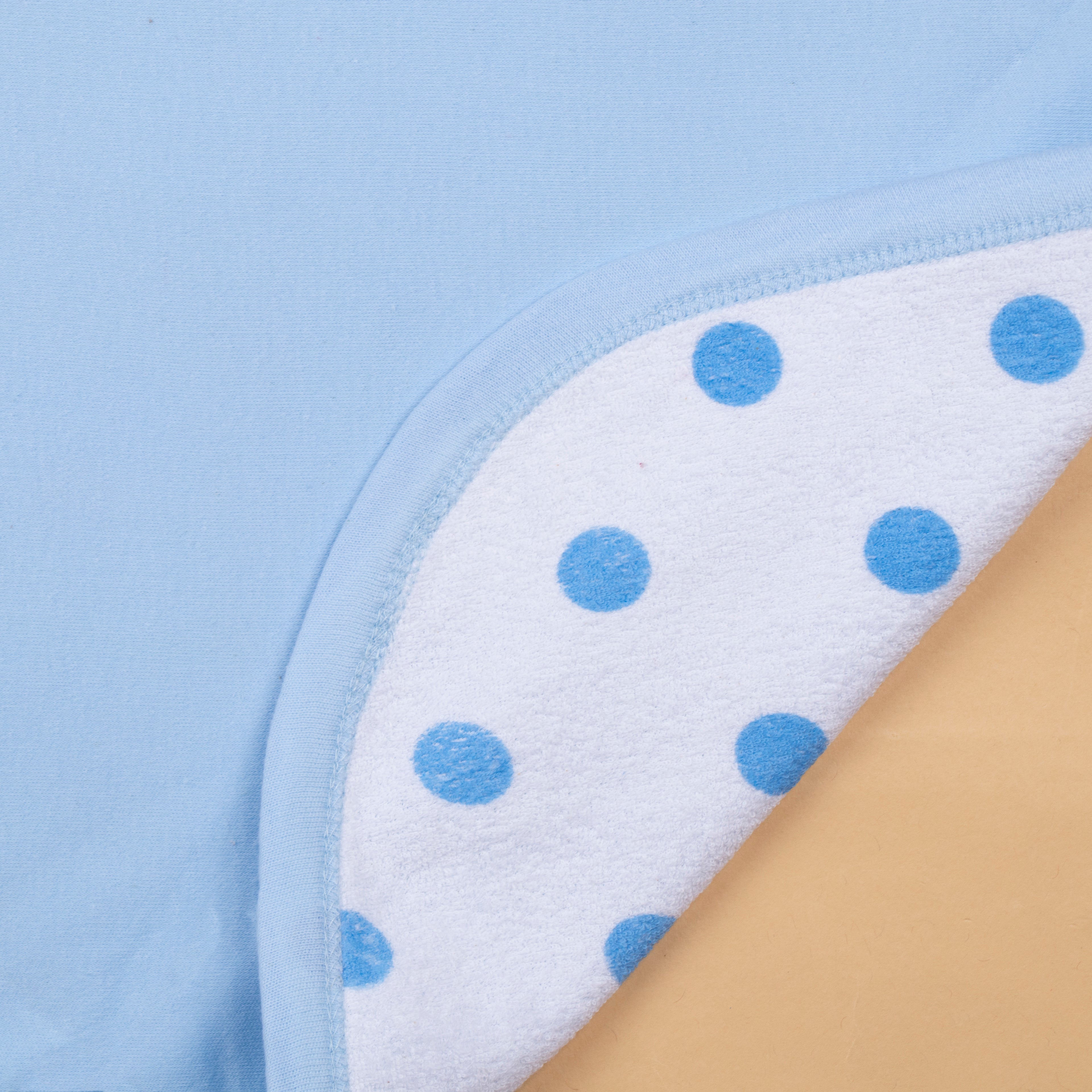 Baby hooded towel terry polka dots