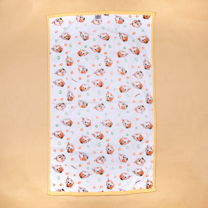 Baby Towel (Double Terry)white printed