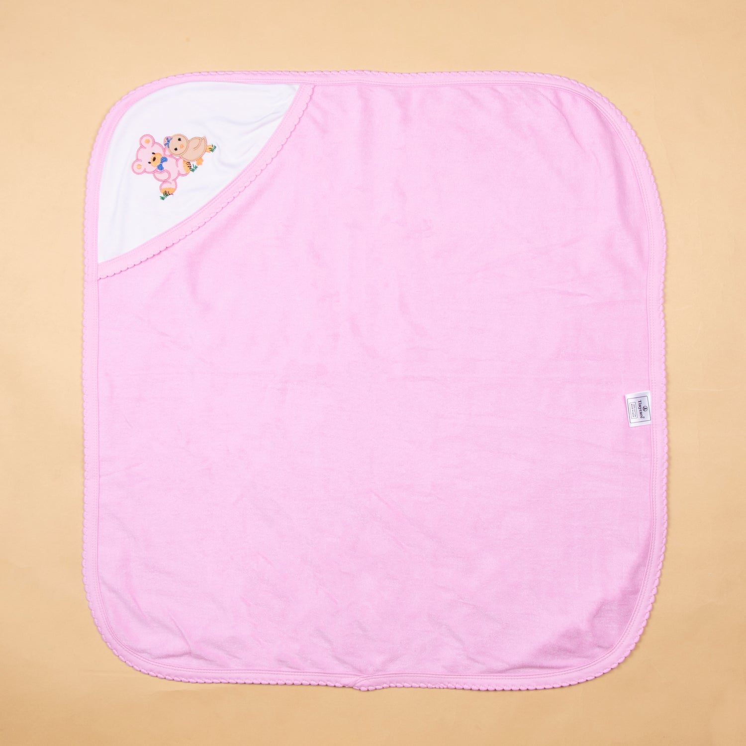 Tinycare soft double terry hooded baby towel