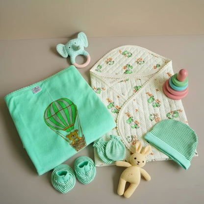 Tinycare Baby Essentials Gift Combo – Softness &amp; Care for Little Ones