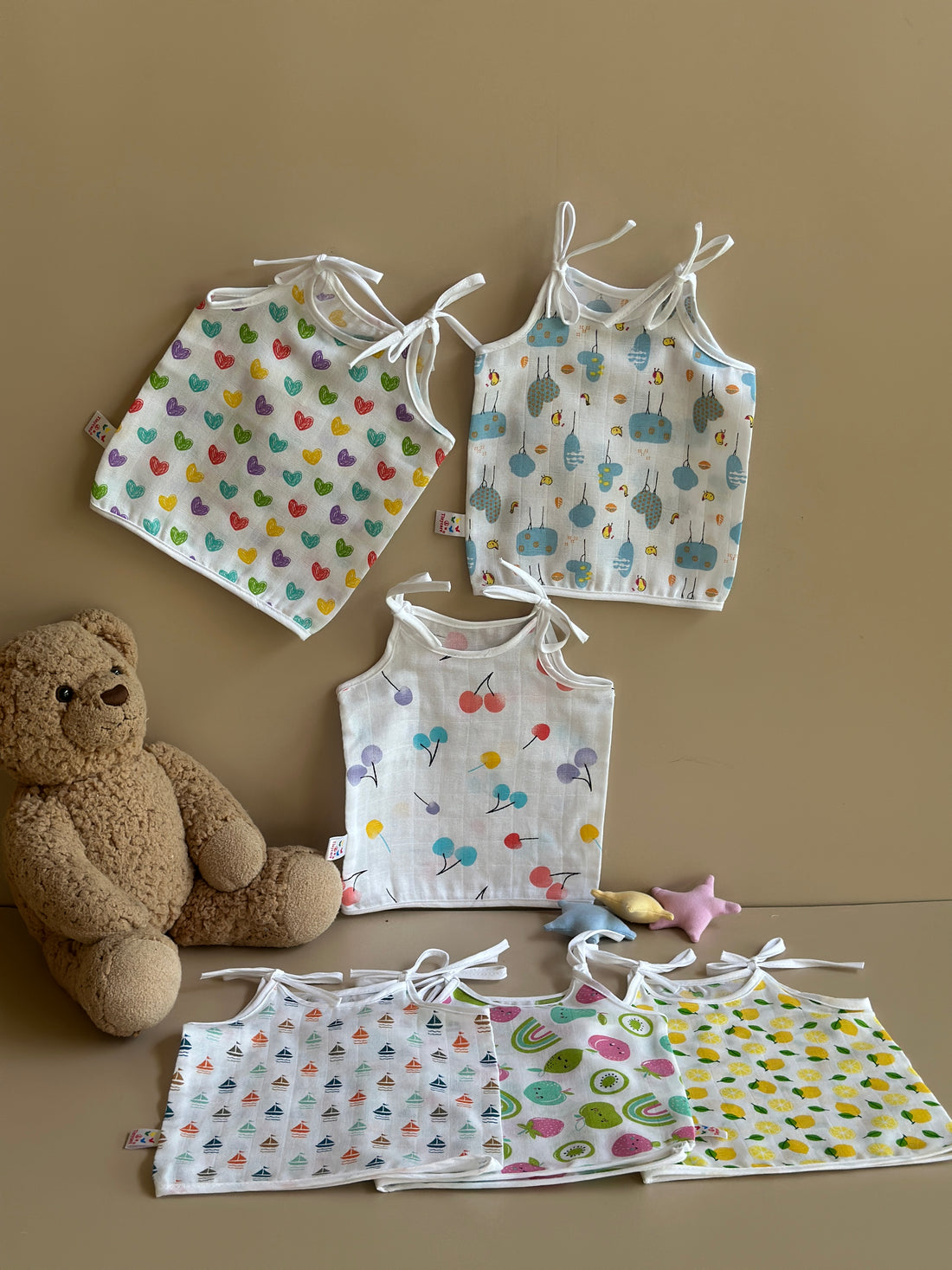 soft muslin jabla white ( tying ) pack of 6