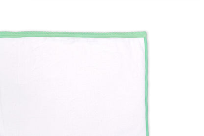 Soft and comfy terry cloth printed on white baby towel